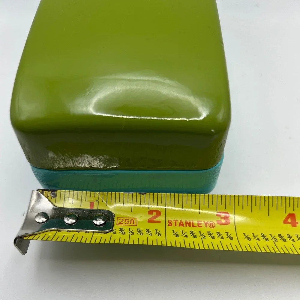 Kate Spade Eyeglass Case Turquoise Green Eye Print Retro Glam Coquette